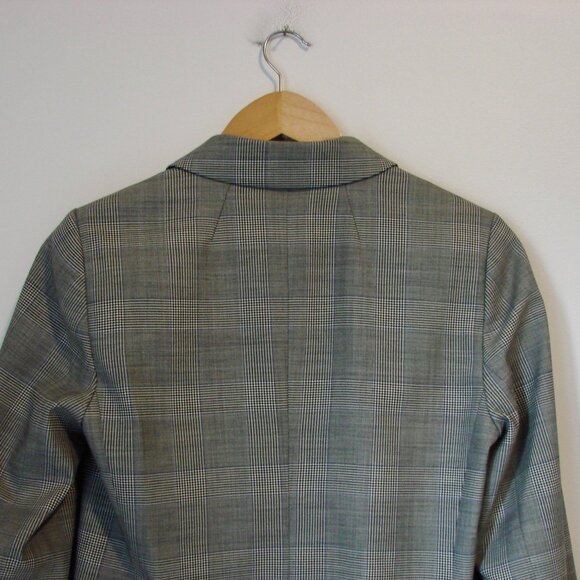 J Crew Glen Plaid Wool Blazer Jacket Gray Blue Double Breasted NEW NWOT Size 2 - Picture 11 of 16